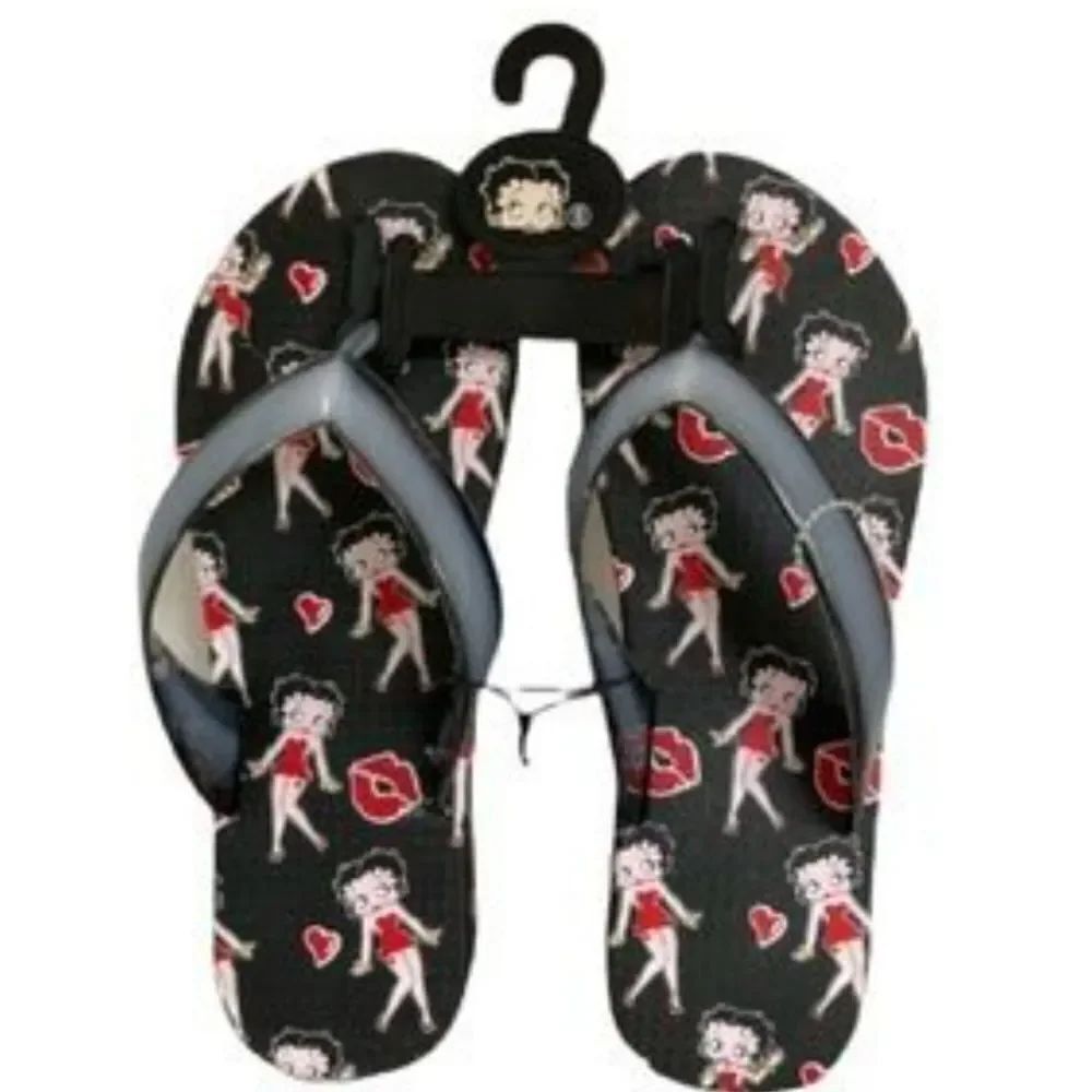 BRAND NEW BETTY BOOP  WOMEN'S FLIP FLOP  SLIDES SANDAL